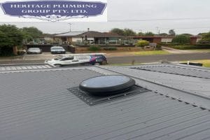 New Colorbond roof with skylight