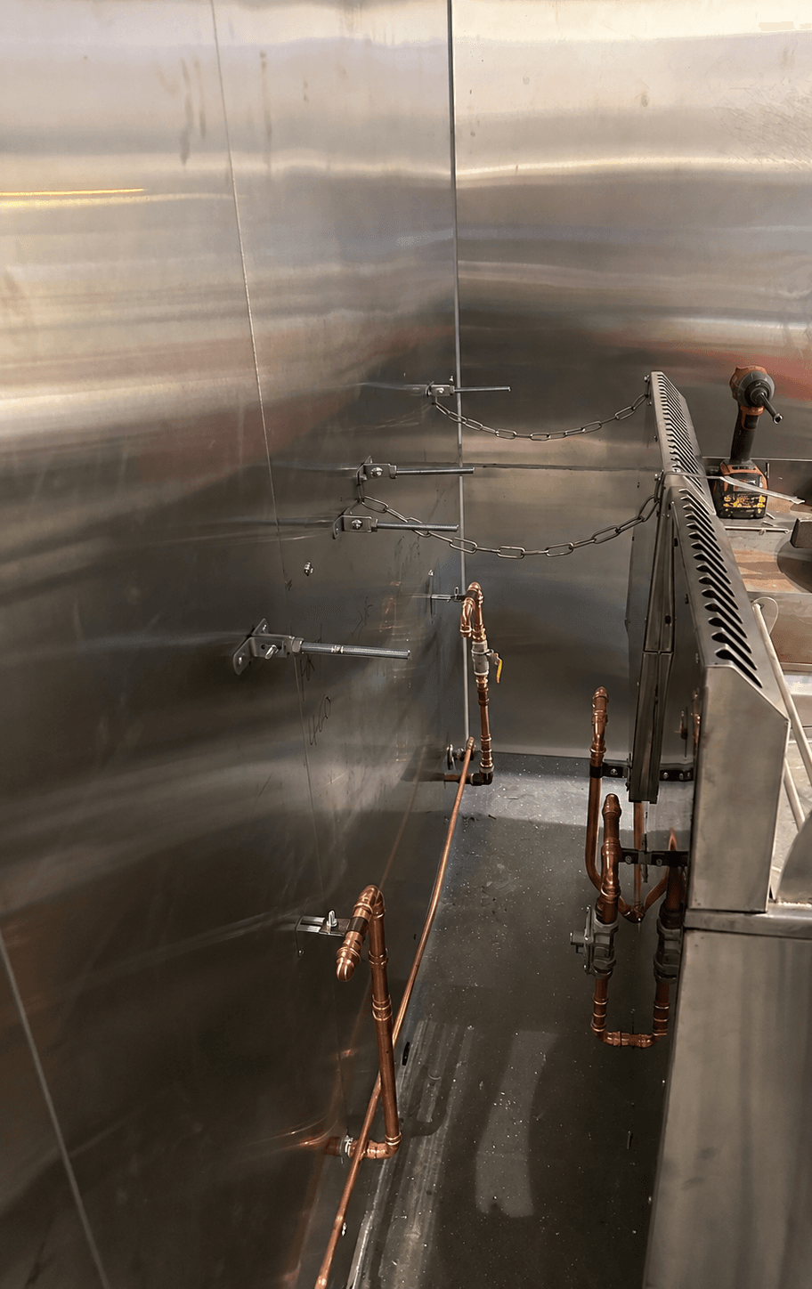 Commercial gas line installation at a Melbourne property