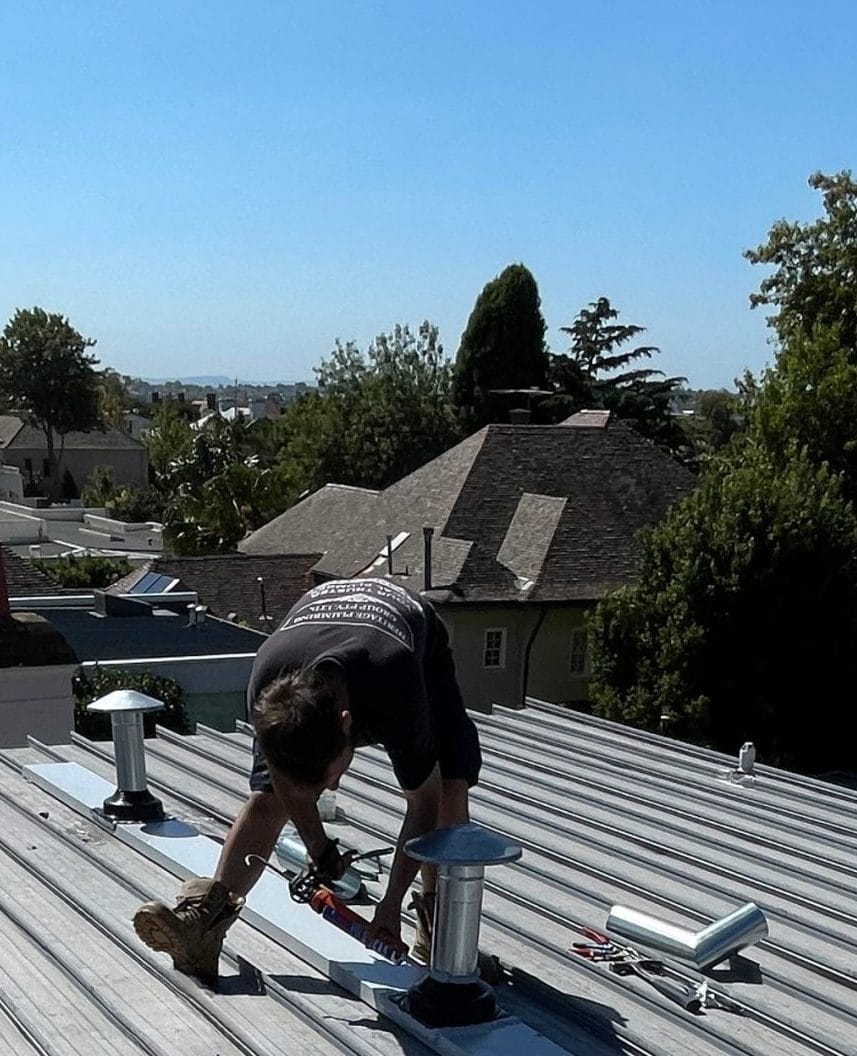 Commercial roof exhaust system installed in Melbourne